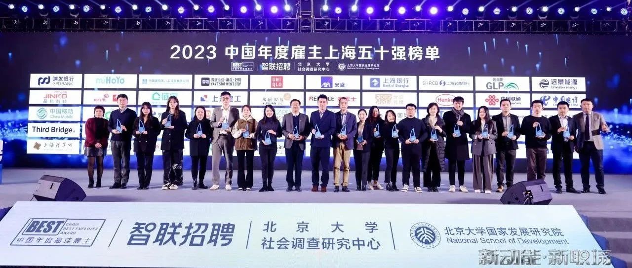 c7娱乐电子游戏科技荣膺“智联2023上海最佳雇主50强”